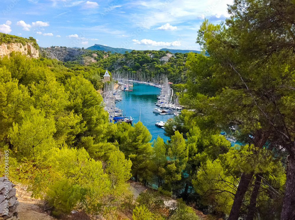 Calanque between Marseille and Cassis, Provence, France