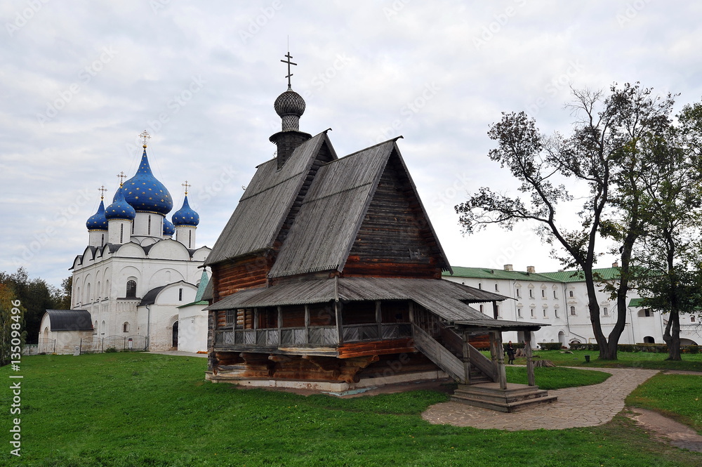 Wooden church of St. Nicholas in Suzdal, the Golden Ring of Russia