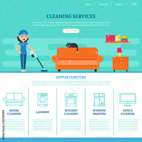 Cleaning Company Web Page Template