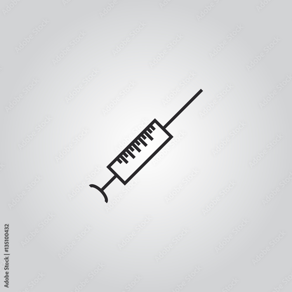 syringe icon illustration syringe icon illustration