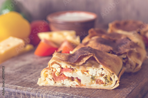 strudel with vegetables