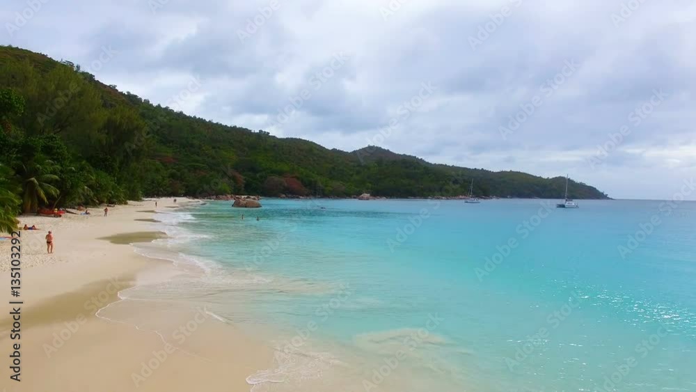 Aerial View Of Anse Lazio Beach, Praslin Island, Seychelles 2 Aerial View Of Anse Lazio Beach, Praslin Island, Seychelles 2