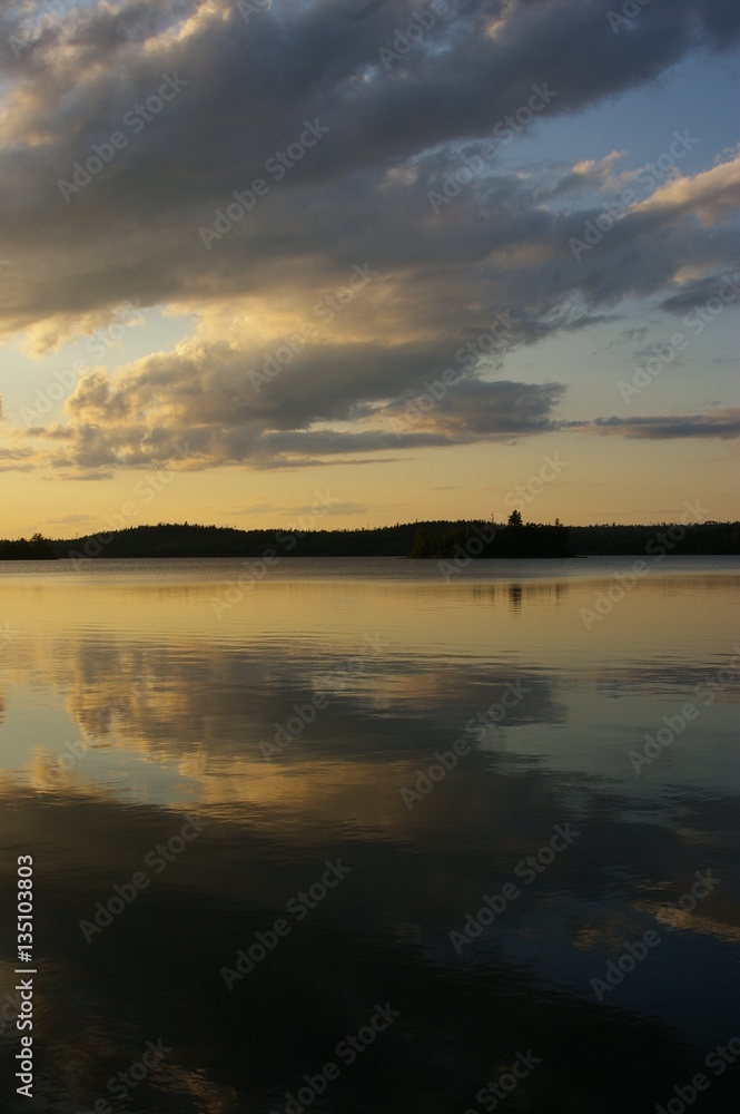 Fototapeta premium Wody graniczne - scena przyrodnicza