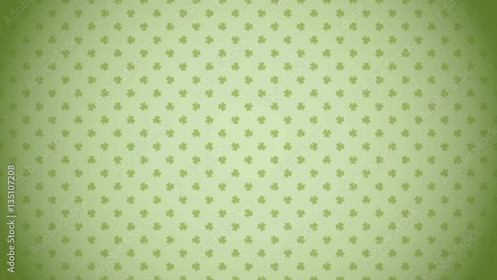 St. Patrick's animated clovers against a green background. For use as a general backdrop, design element or as an overlay for placement of text or other copy. St. Patrick's animated clovers against a green background. For use as a general backdrop, design element or as an overlay for placement of text or other copy.