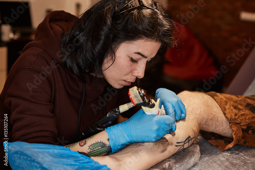 Tattoo artist is making 