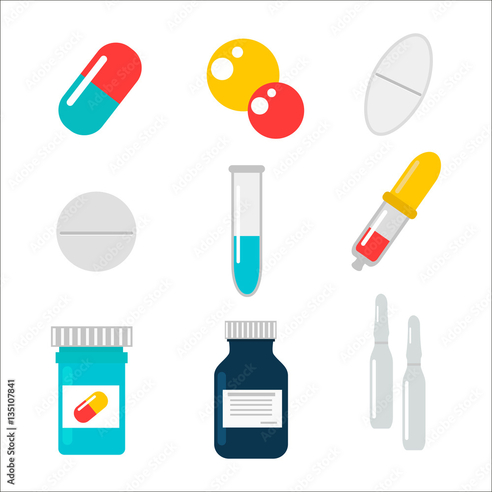Tablet pills vector illustration. Tablet pills vector illustration.
