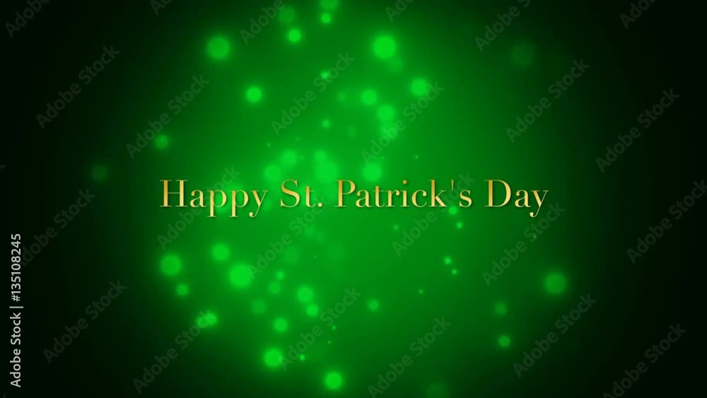 St. Patrick's animated clovers against a green background. For use as a general backdrop, design element or as an overlay for placement of text or other copy. St. Patrick's animated clovers against a green background. For use as a general backdrop, design element or as an overlay for placement of text or other copy.