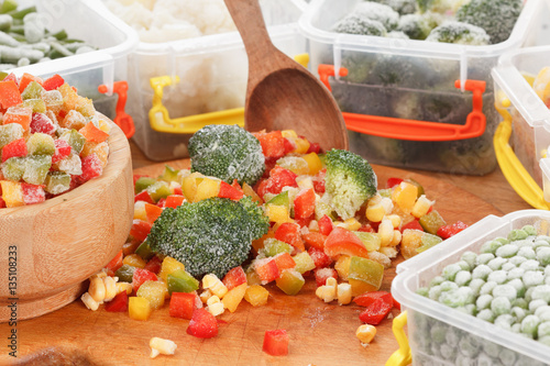 Healthy food frozen vegetab...