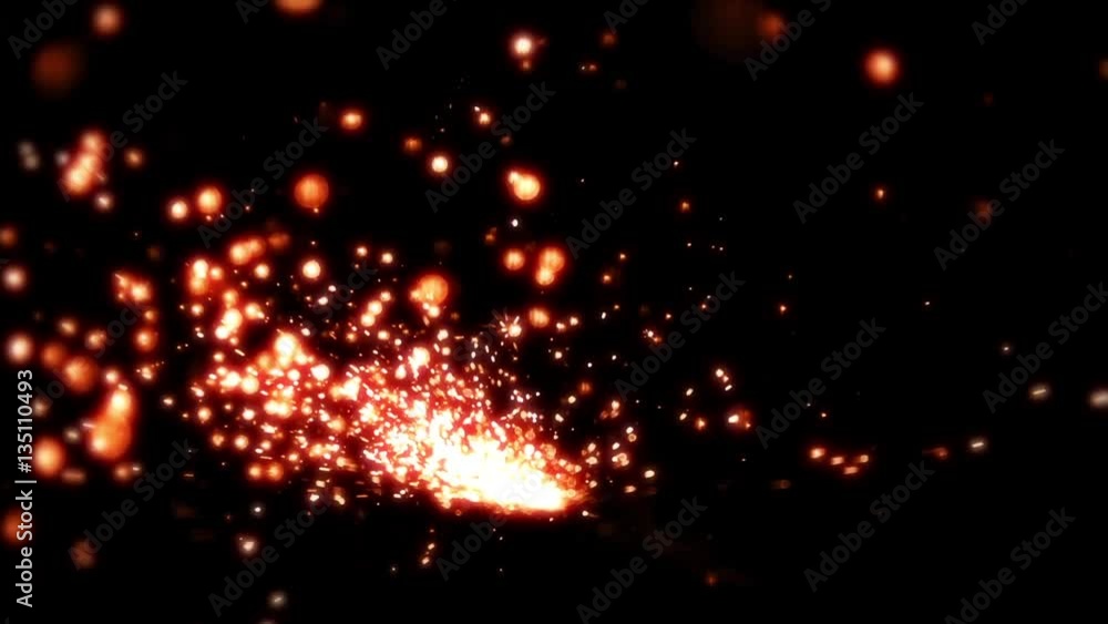 Vivid Sparks In Slow Motion Vivid Sparks In Slow Motion