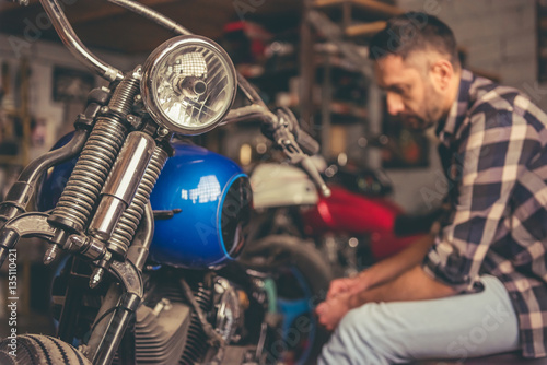 Motorbike repair shop