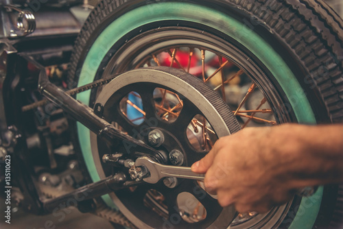 Motorbike repair shop