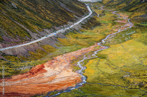 Road from Tibet to Yunnan in China