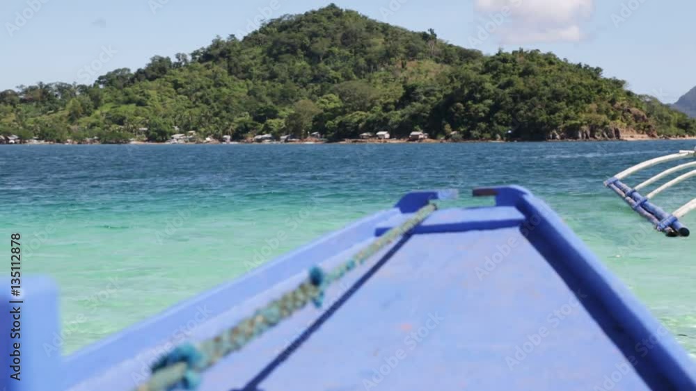 ride from a boat and hill in philippines wave of pacific ocean near the sandy beach concept of relax. ride from a boat and hill in philippines wave of pacific ocean near the sandy beach concept of relax.