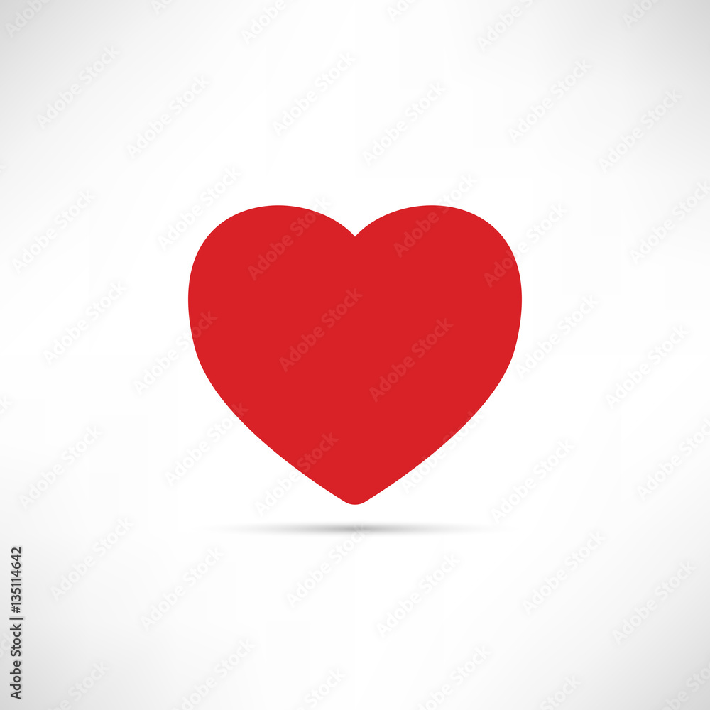 Simply Red Heart Icon