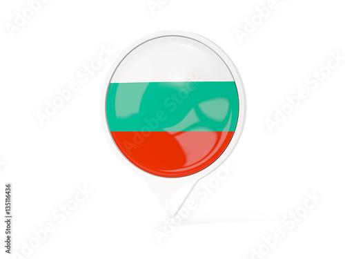 Round white pin with flag of bulgaria Free Download Round white pin with flag of bulgaria - GFXLoad