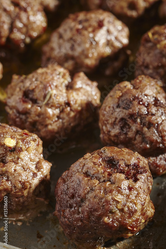 Wallpaper Mural baked, seasoned, beef meatballs Torontodigital.ca