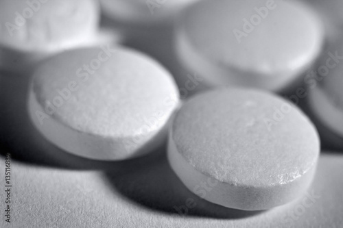 Aspirin tablets photo