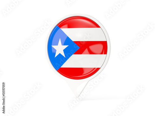 Round white pin with flag of puerto rico Free Download Round white pin with flag of puerto rico - GFXLoad