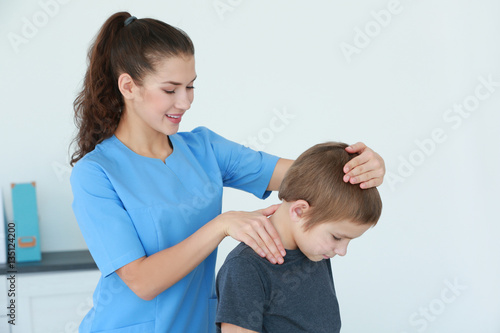 Physiotherapist working wit...