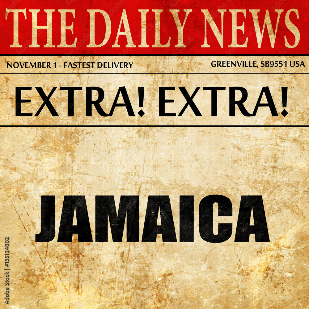 Greetings from jamaica, newspaper article text