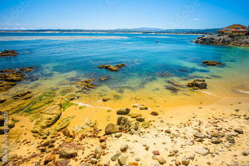 Obraz na plátně Beach on Cannery Row in Monterey, California, USA