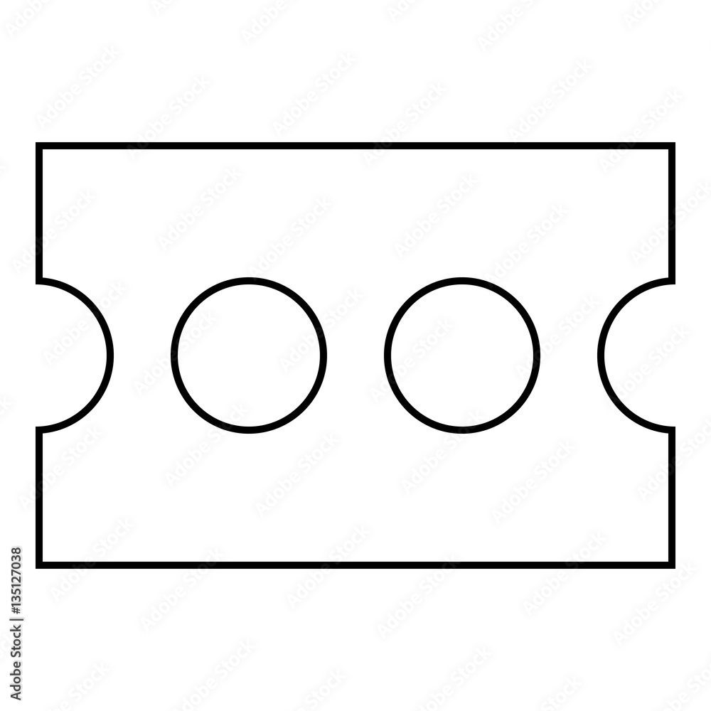 Ticket_Online icon - Flat design, glyph style icon - Outline black Ticket_Online icon - Flat design, glyph style icon - Outline black