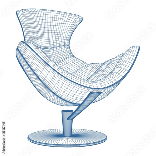 Modern Armchair Vector