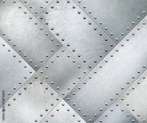 Metal plates rotated 45 deg...