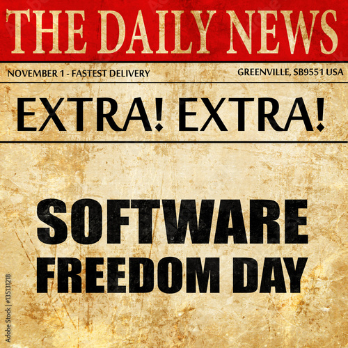 software freedom day, newspaper article text