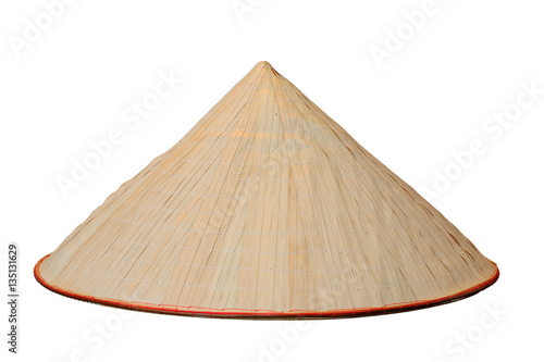 chinese conical isolated hat