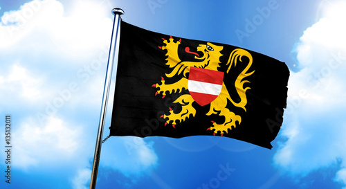 Εκτύπωση καμβά flemish brabant, vlaams brabant flag, 3D rendering