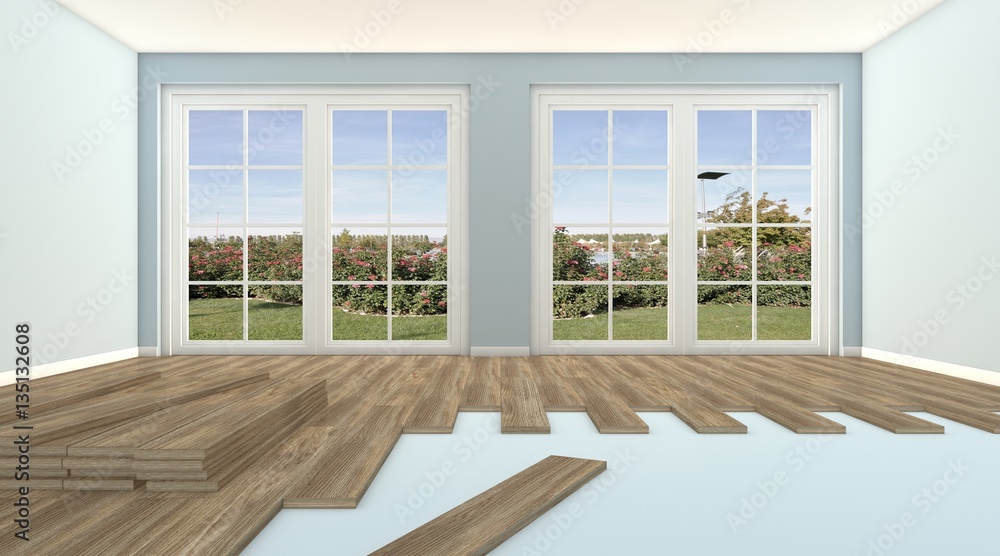 Fototapeta premium modern parquet