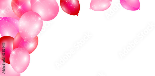 風船　ピンク　春　背景