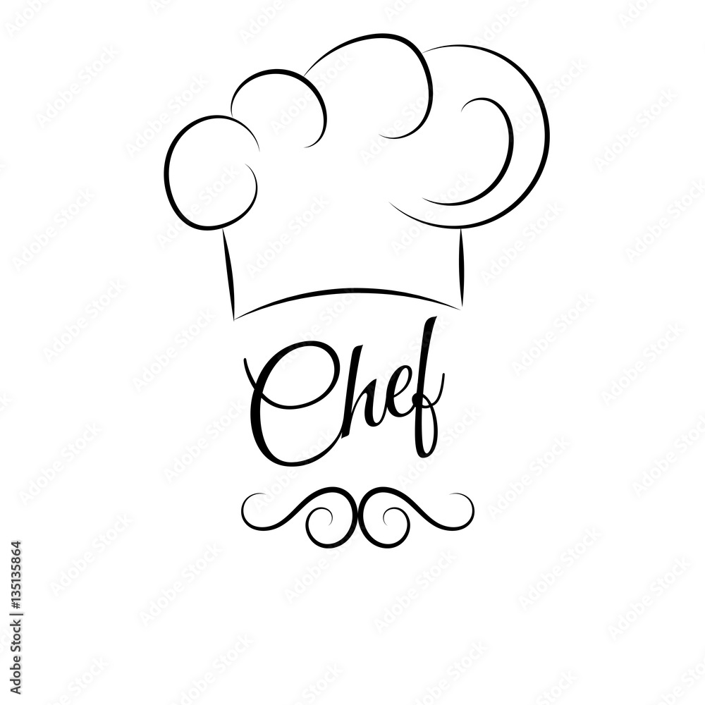 Cook hat design elements eps 10 vector Cook hat design elements eps 10 vector