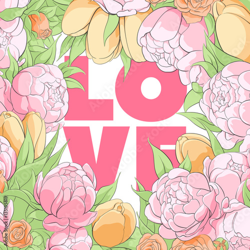 Floral lovely illustration