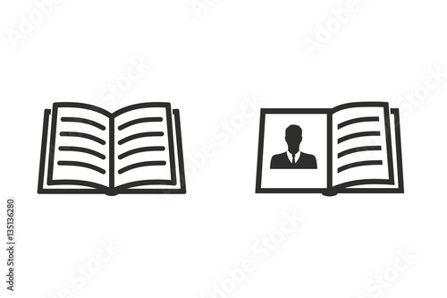 Book - vector icon.