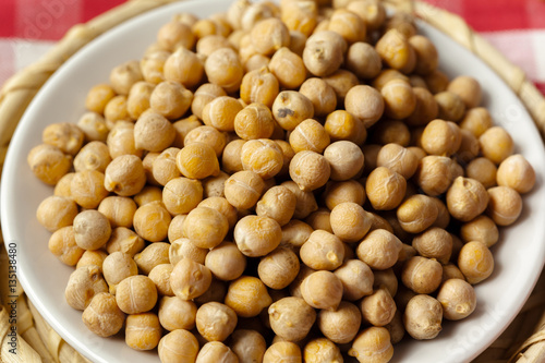 Soybean in wood bowl