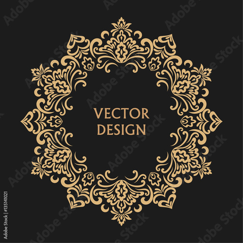 Circular baroque pattern