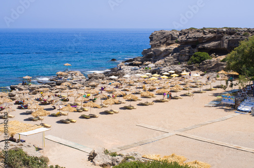 Kalithea beach, Rhodes island, Greece