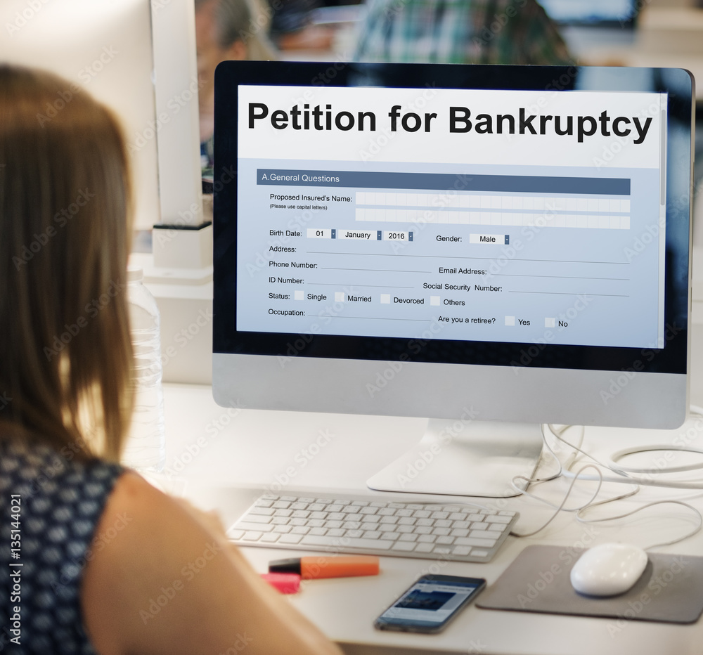 Petition Bankruptcy Debt Loan Overdrawn Trouble Concept Petition Bankruptcy Debt Loan Overdrawn Trouble Concept