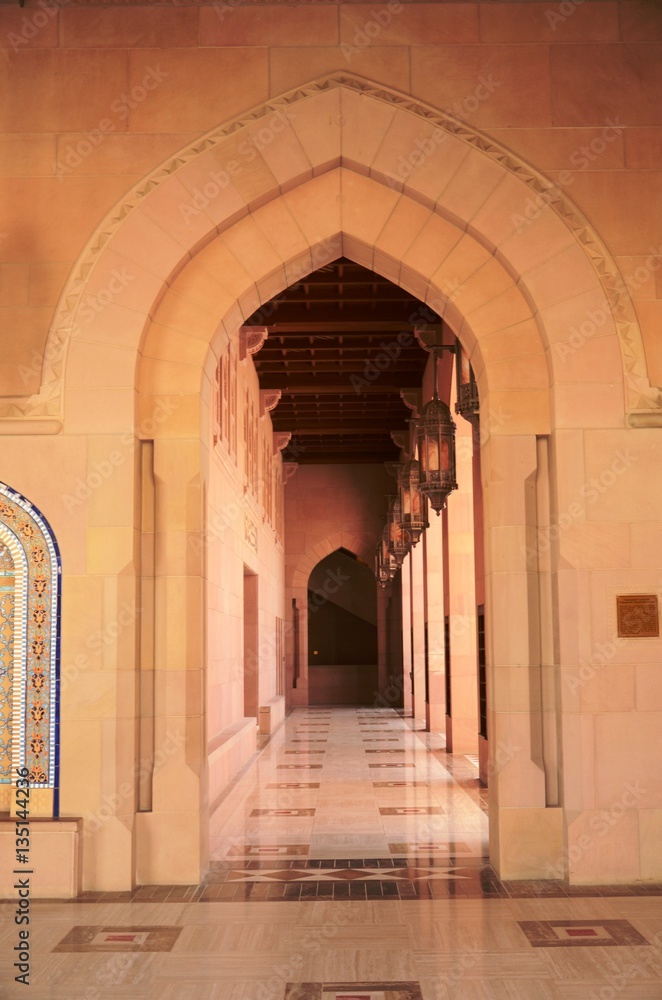 Oman : Grande Mosquée du Sultan Qaboos à Mascate