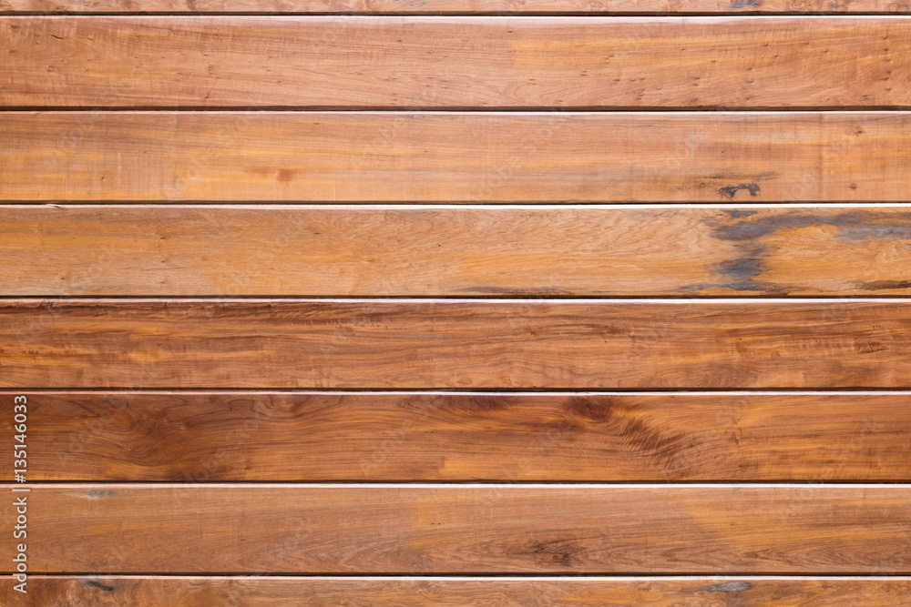 Fototapeta premium Brown plank wooden wall