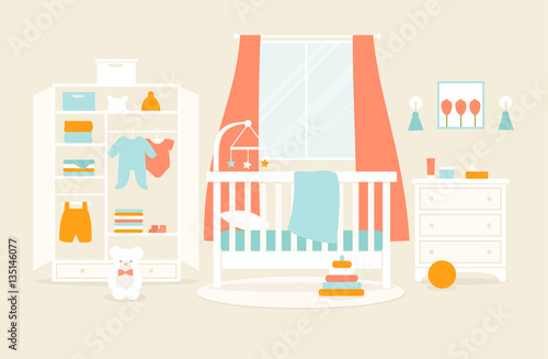 Vector nursery furniture
