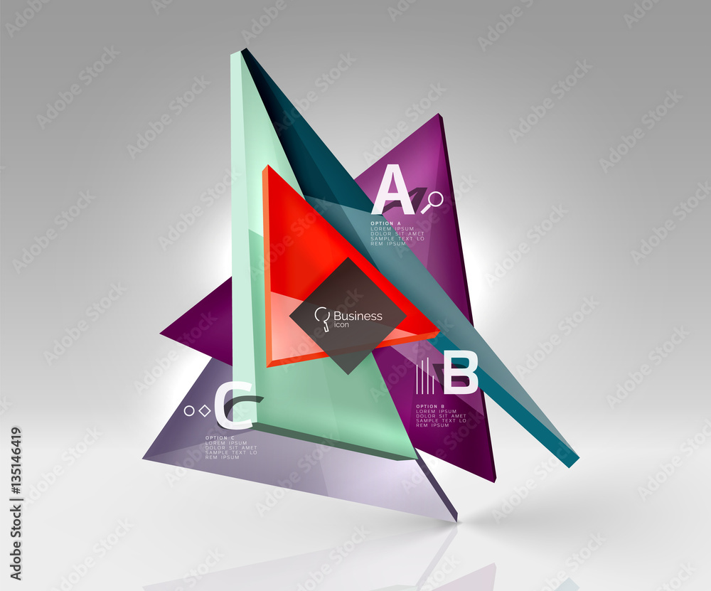 Vector 3d triangle abstract background Vector 3d triangle abstract background