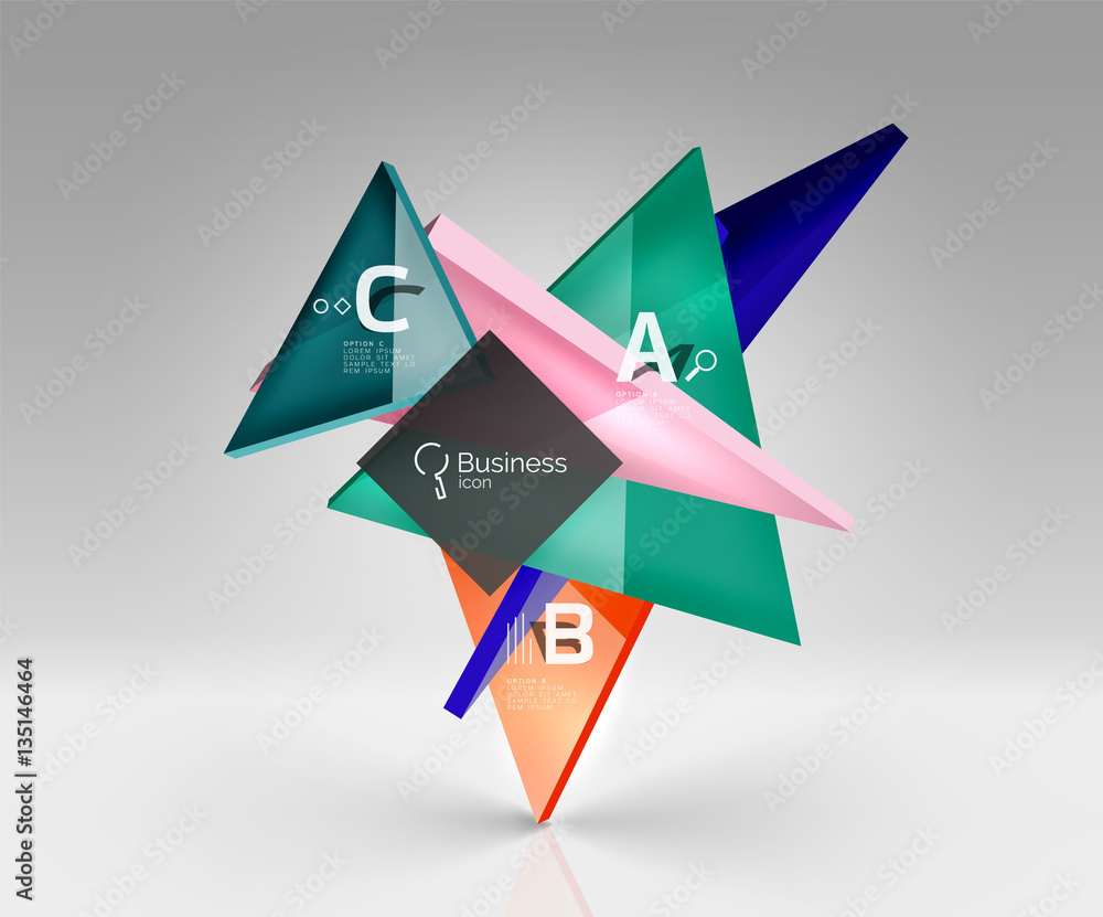 Vector 3d triangle abstract background Vector 3d triangle abstract background