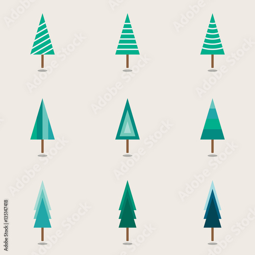 Christmas Trees Vector