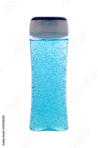 shower gel on white background