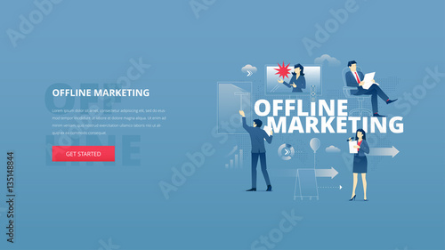 Offline marketing hero banner