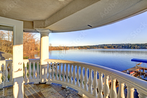 Amazing view of Lake Washington from upper balcony