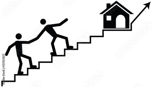 iving a hand or support to a struggling member to climb to desti